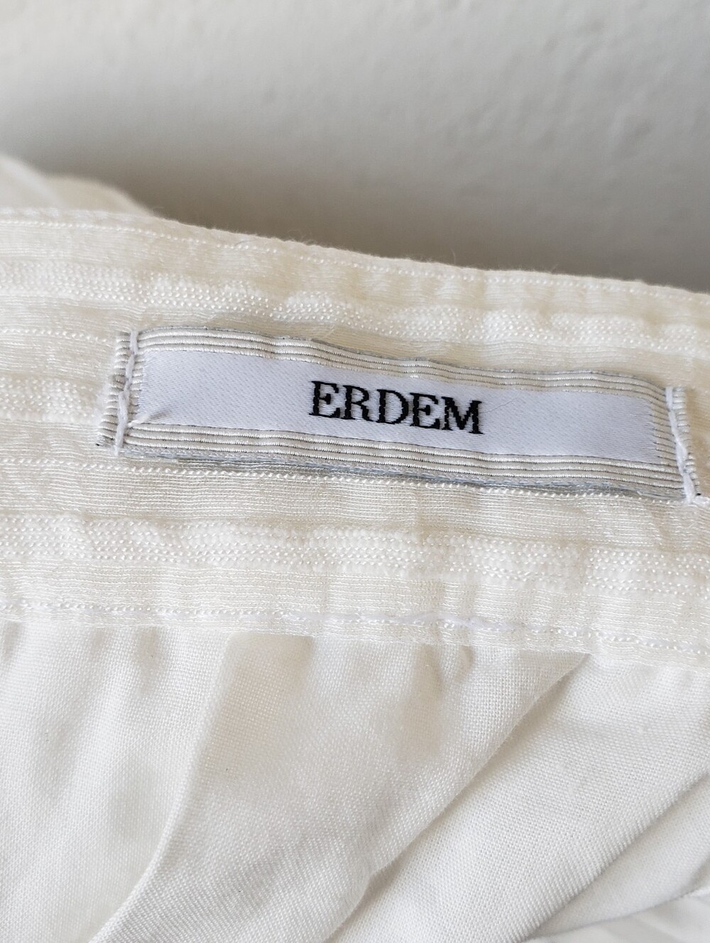 ERDEM White Pleated Maxi Skirt - Picture 5 of 13